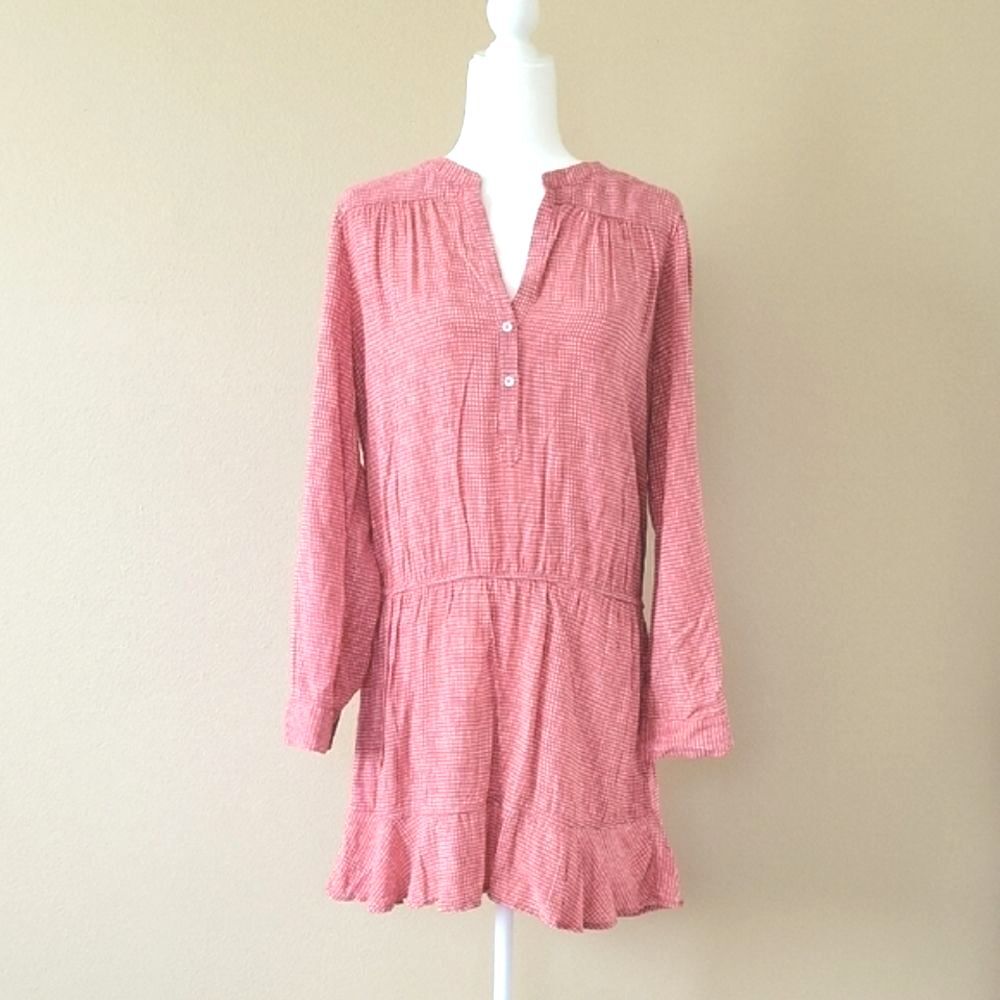 Joie Acey Western Rose Pink Mini Dress - Size Large